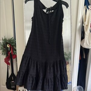 Anthropologie Black Mini Dress